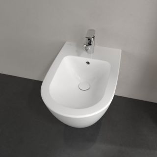 Биде Villeroy Boch Subway 2.0 подвесное  CeramicPlus 540000R1 Альпийский белый